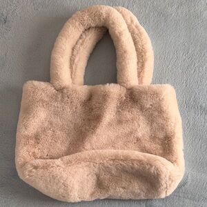 H&M Soft Tan Faux Fur Tote Bag